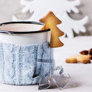 Shortbread Christmas cookies for cups